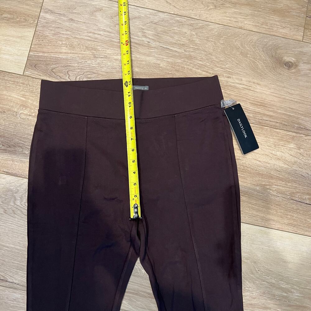 MATTY M. Women's The All-Day Side Pocket Legging Size L In Dark Brown - Picture 7 of 11